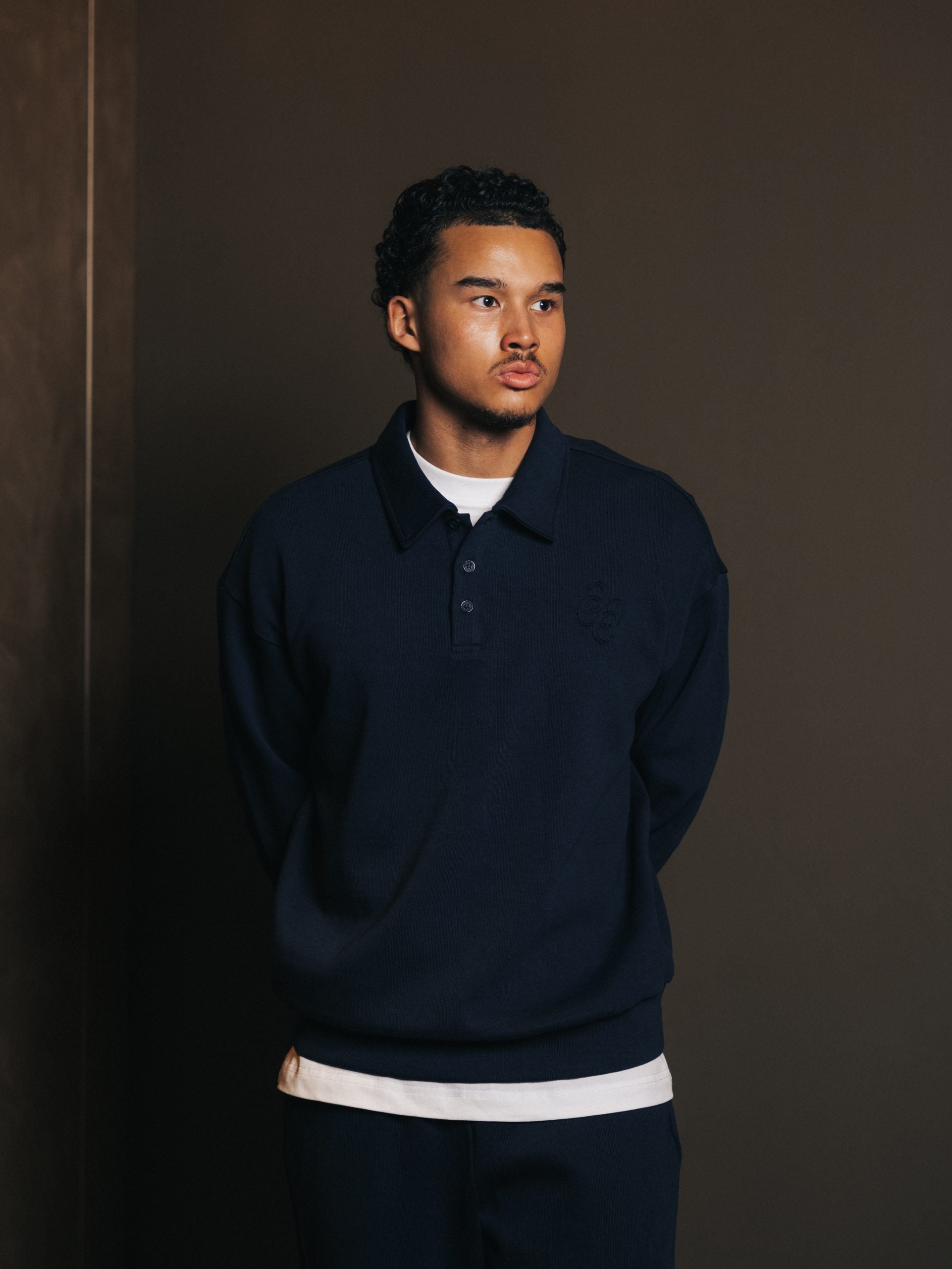Polo trui met knoopsluiting