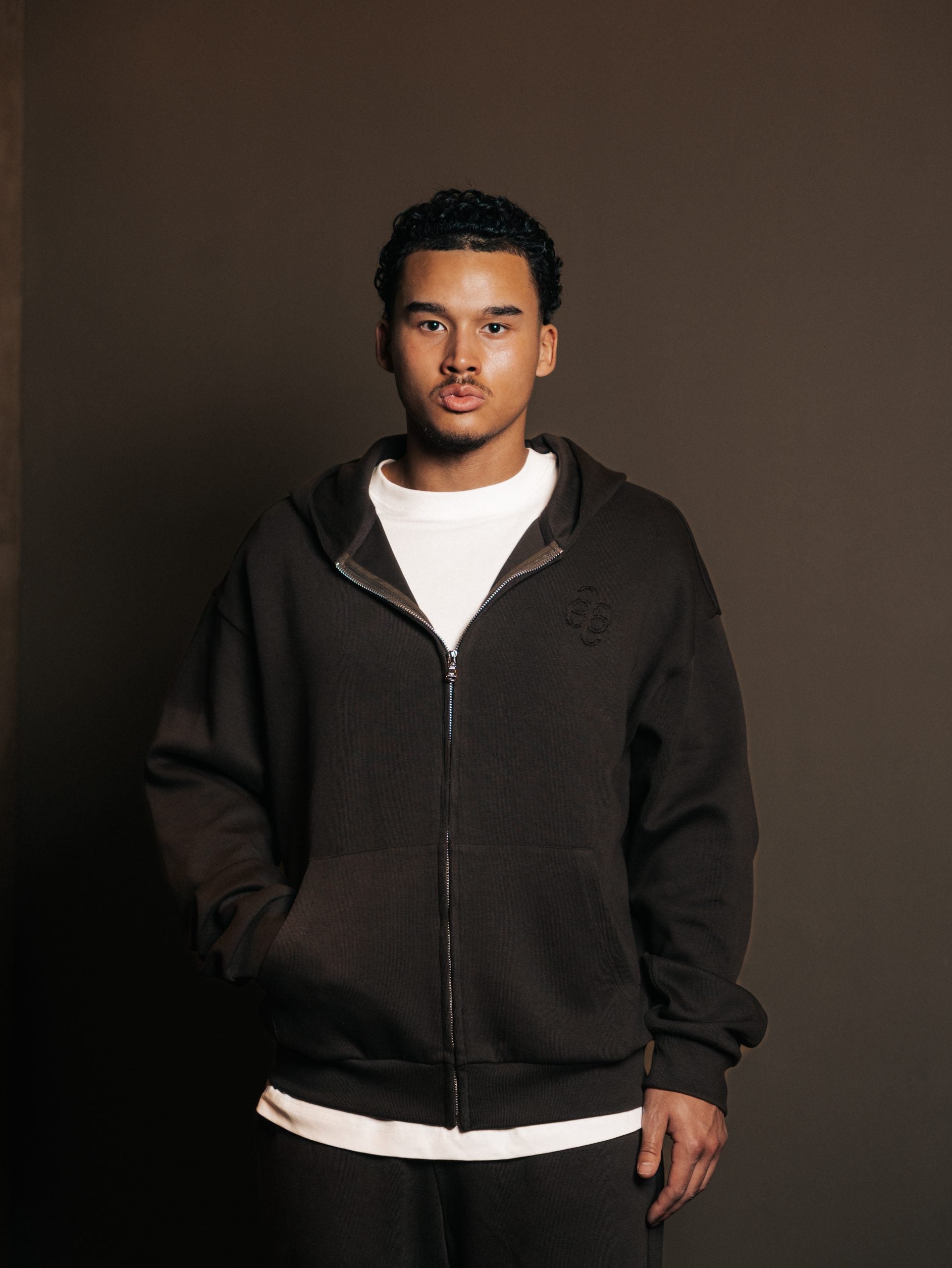 Hoodie met rits