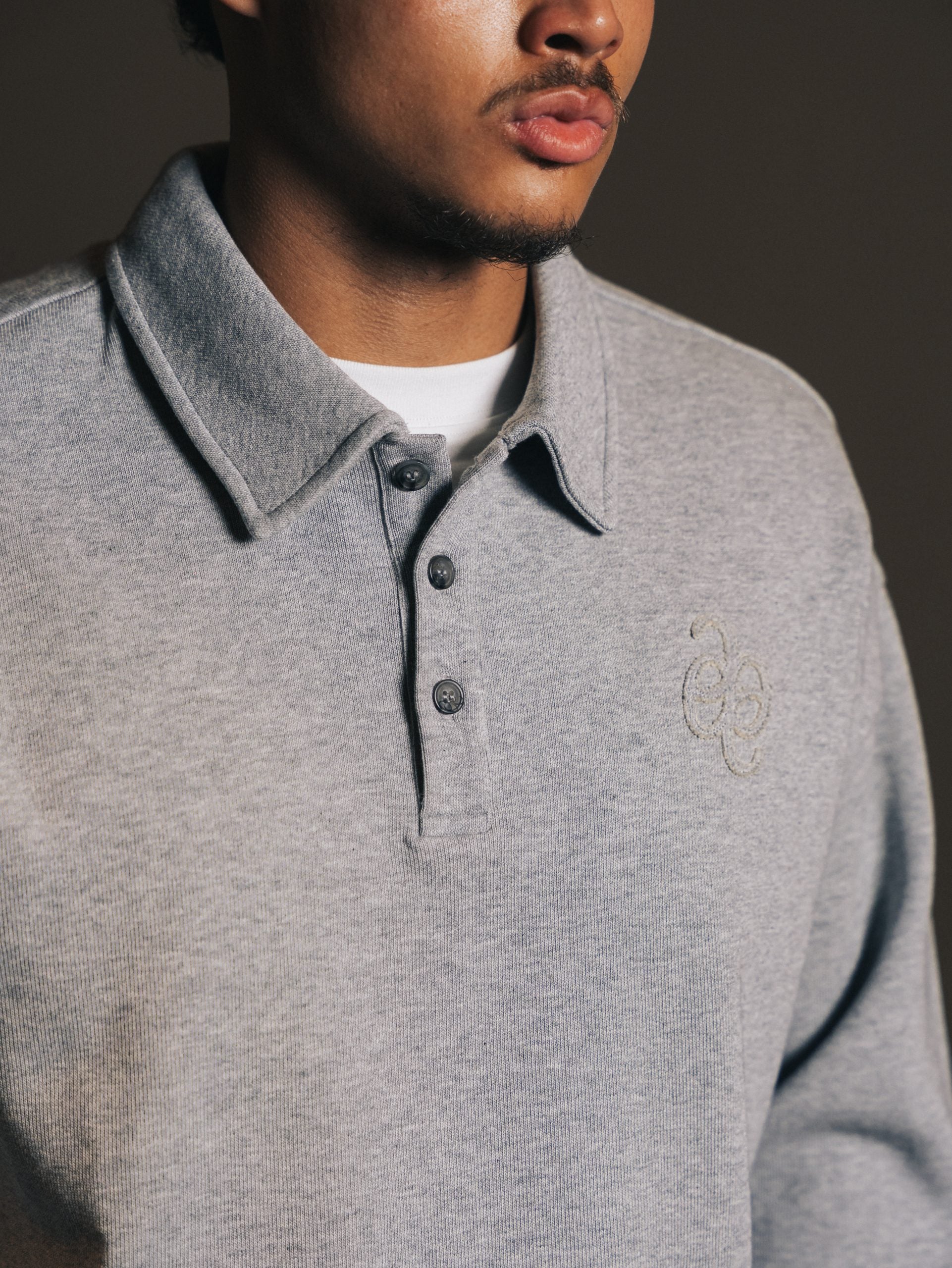 Polo trui met knoopsluiting