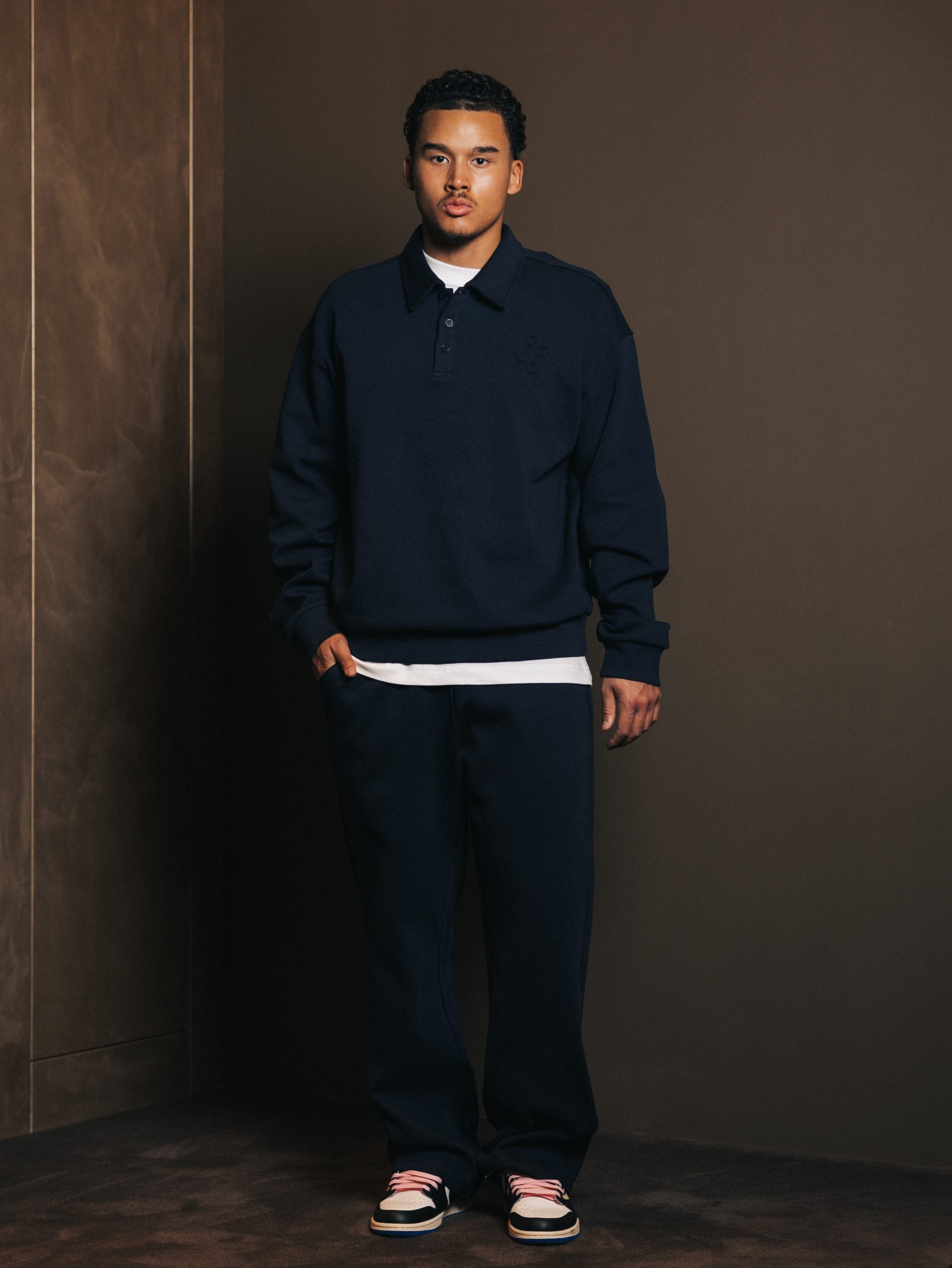 Polo trui met knoopsluiting