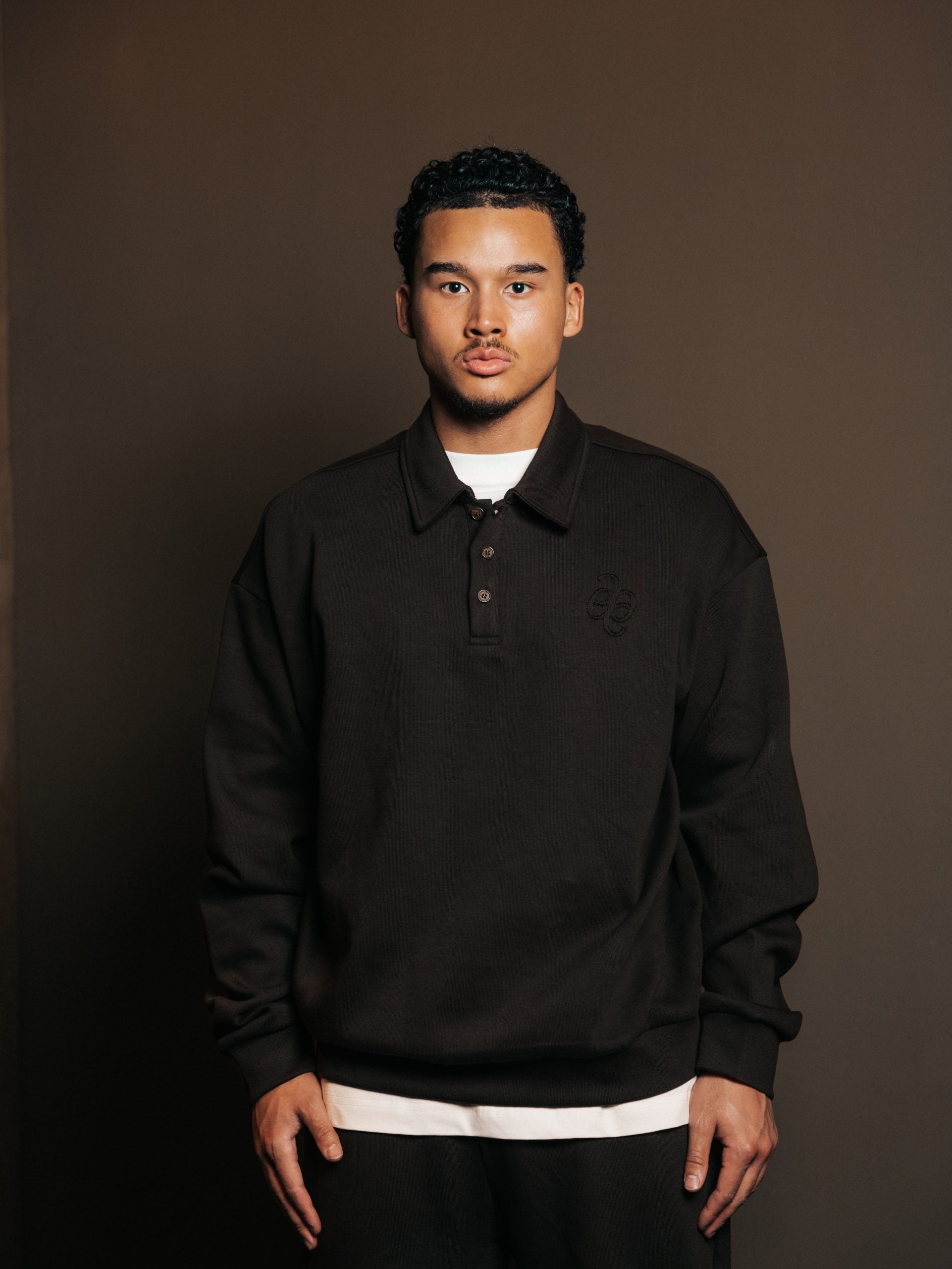 Polo trui met knoopsluiting