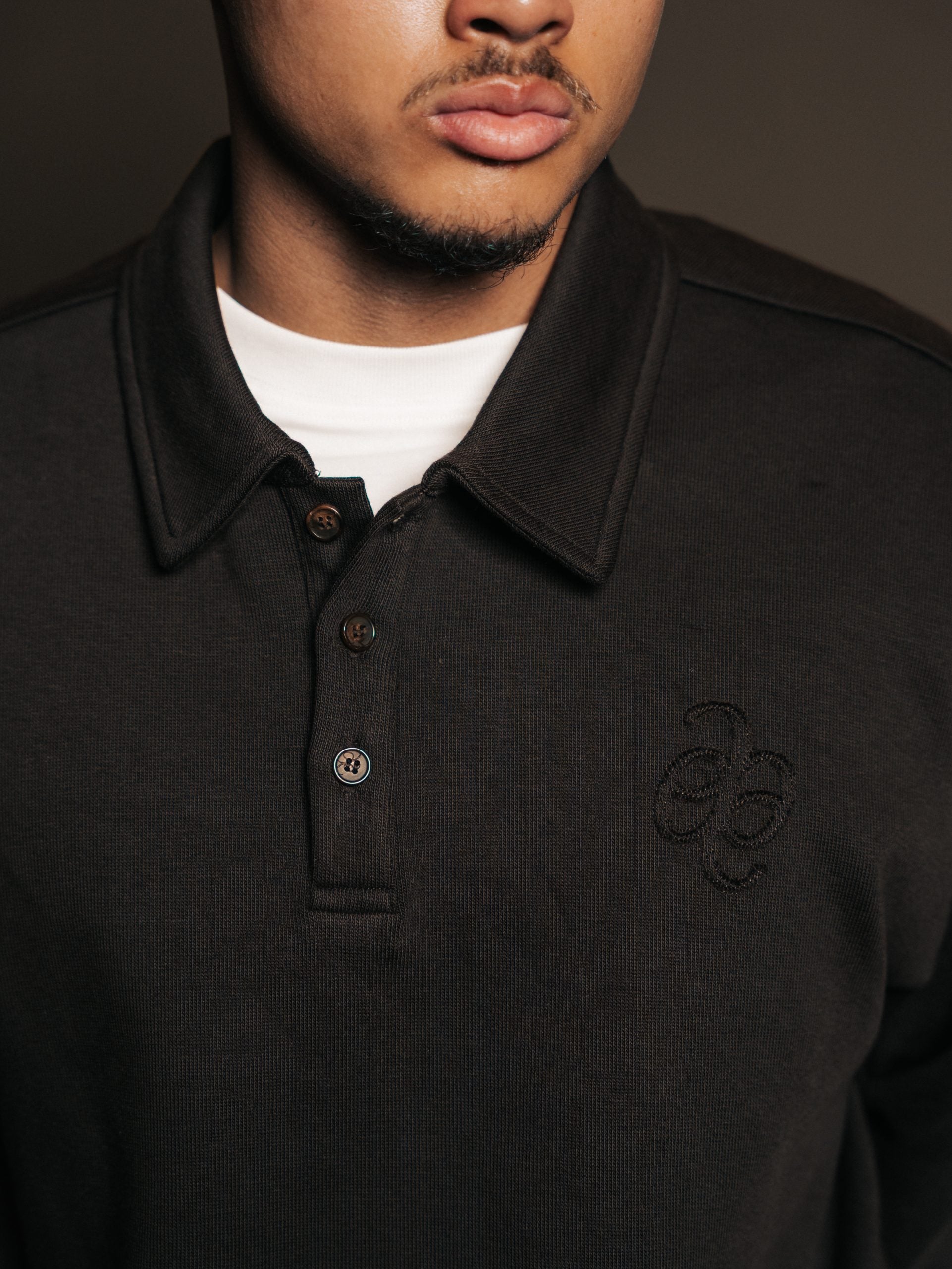 Polo trui met knoopsluiting