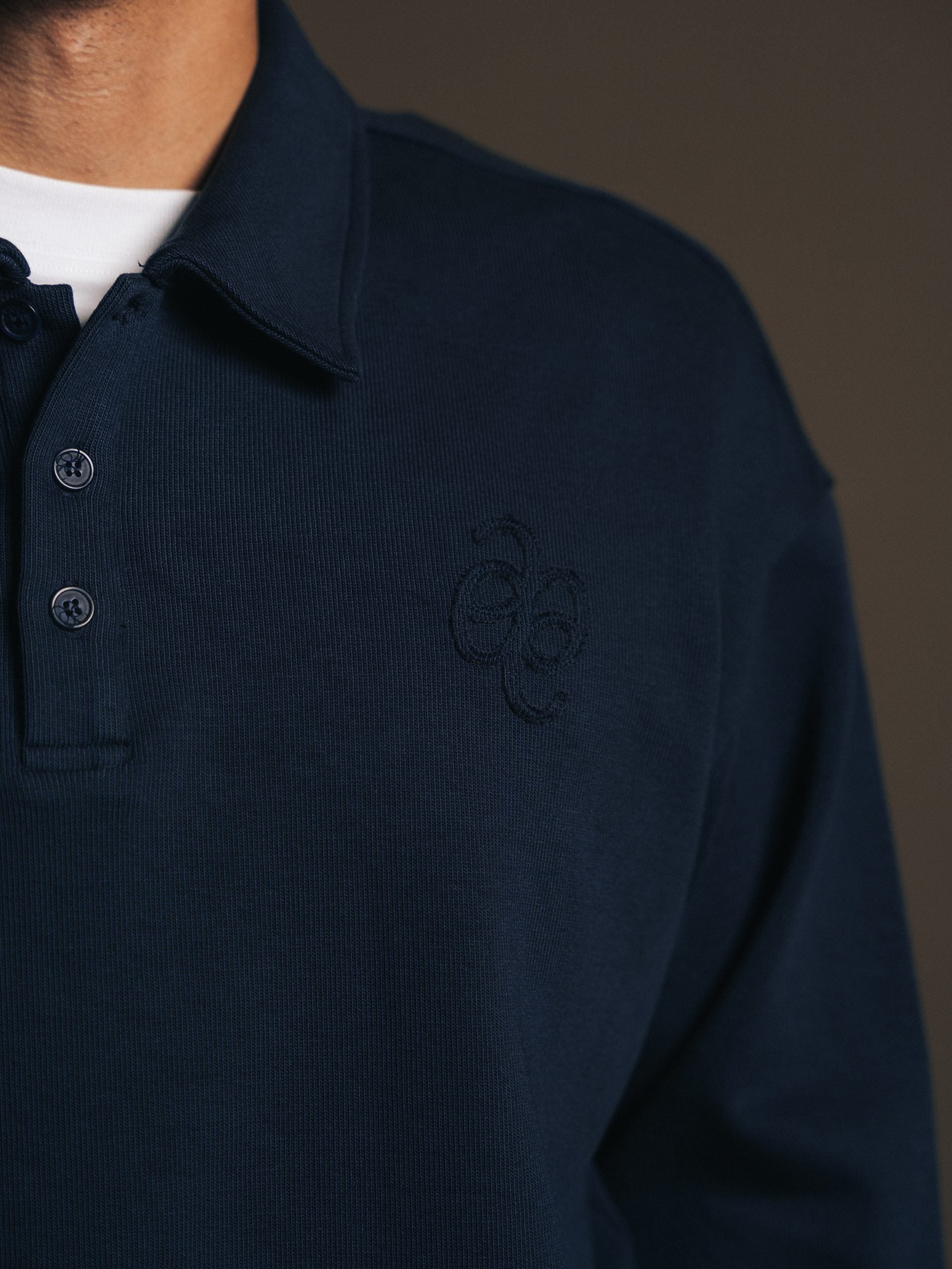 Polo trui met knoopsluiting