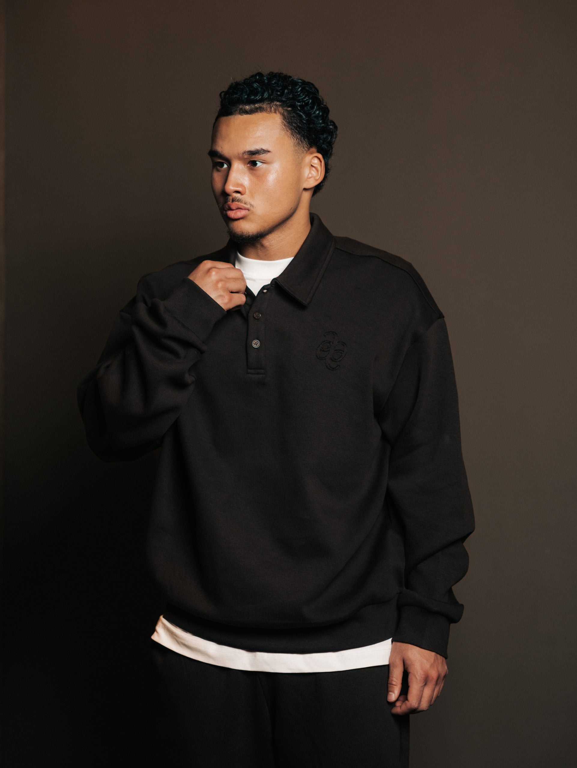 Polo trui met knoopsluiting